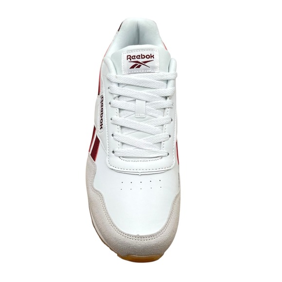 Reebok Harman Run Mens Classic Style Sneakers Size 10 White/Burgundy Ortholite - Picture 4 of 11